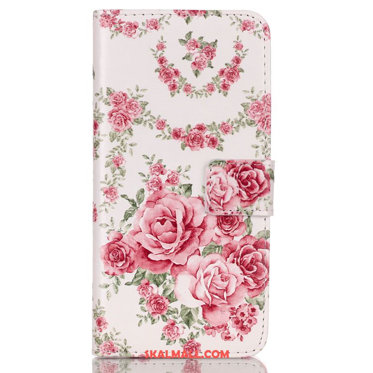 Huawei Y6 2018 Skal Ungdom Rose Mönster Blommor Lättnad Billig