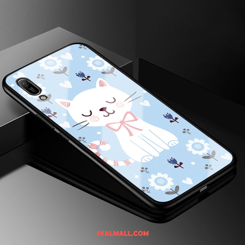 Huawei Y6 2019 Skal All Inclusive Fallskydd Glas Silikon Tecknat Till Salu