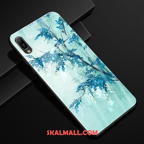 Huawei Y6 2019 Skal Kreativa Skydd Mobil Telefon Grön Glas Fodral Online