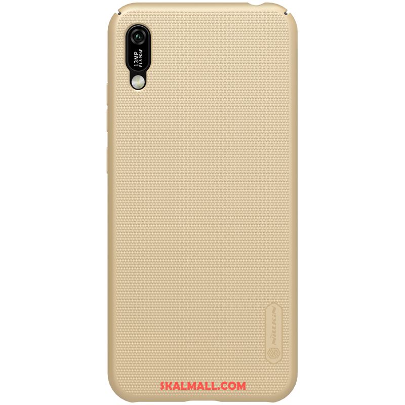 Huawei Y6 2019 Skal Nubuck Mobil Telefon Fallskydd Guld Röd Rea