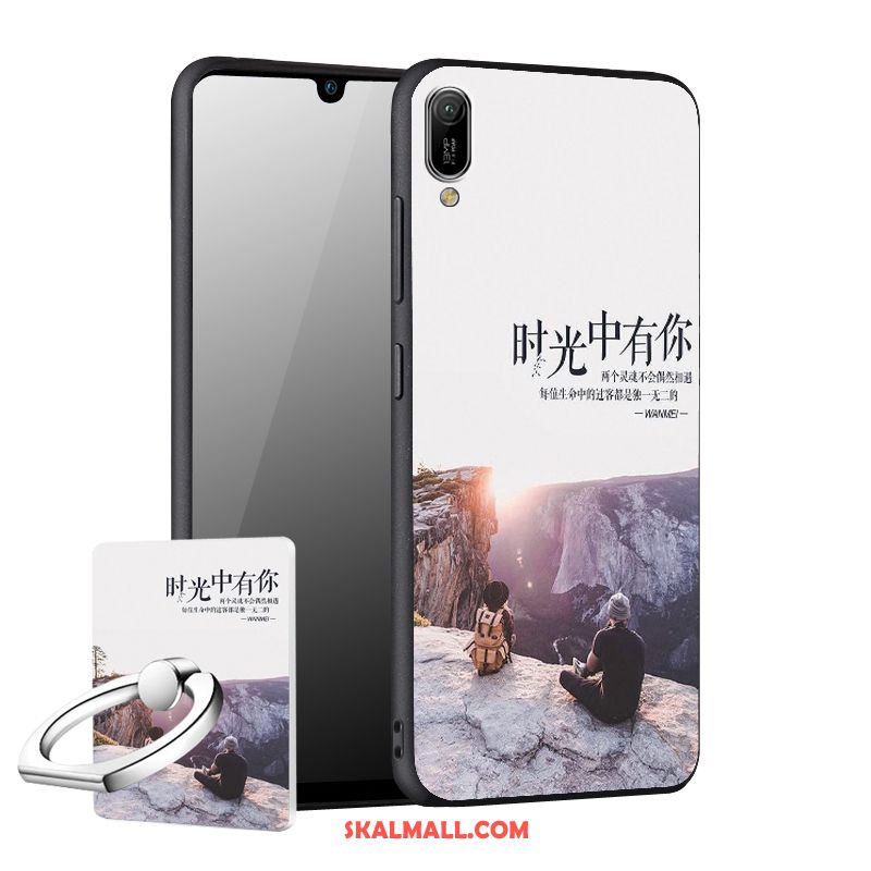 Huawei Y6 2019 Skal Skydd Kreativa Nubuck Mobil Telefon Personlighet Fodral Köpa