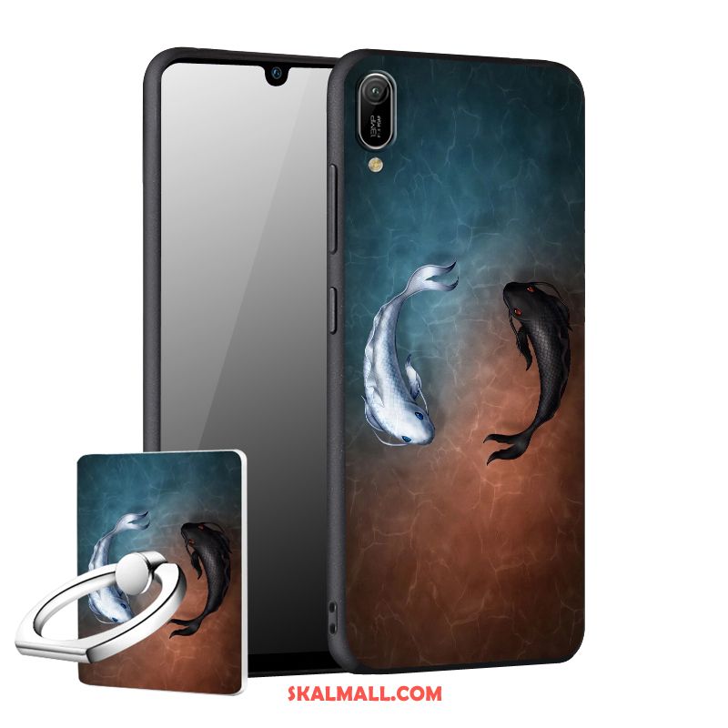 Huawei Y6 2019 Skal Skydd Kreativa Nubuck Mobil Telefon Personlighet Fodral Köpa