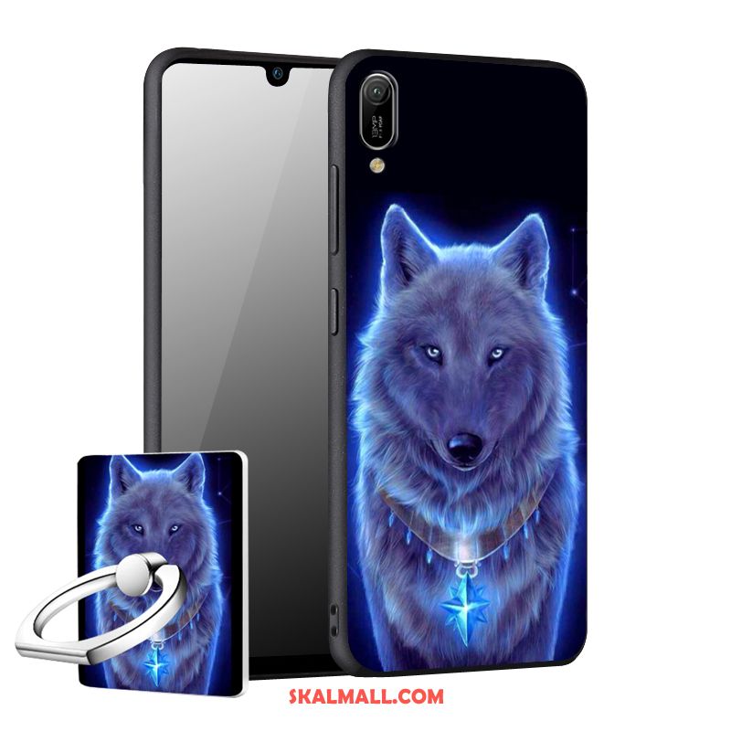 Huawei Y6 2019 Skal Skydd Kreativa Nubuck Mobil Telefon Personlighet Fodral Köpa