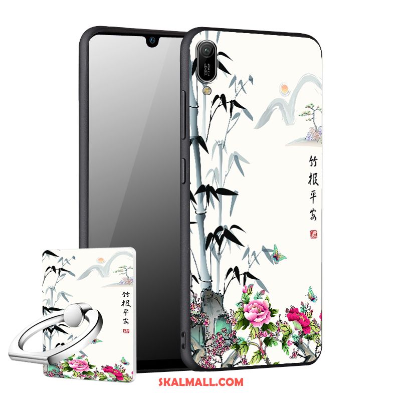 Huawei Y6 2019 Skal Skydd Kreativa Nubuck Mobil Telefon Personlighet Fodral Köpa