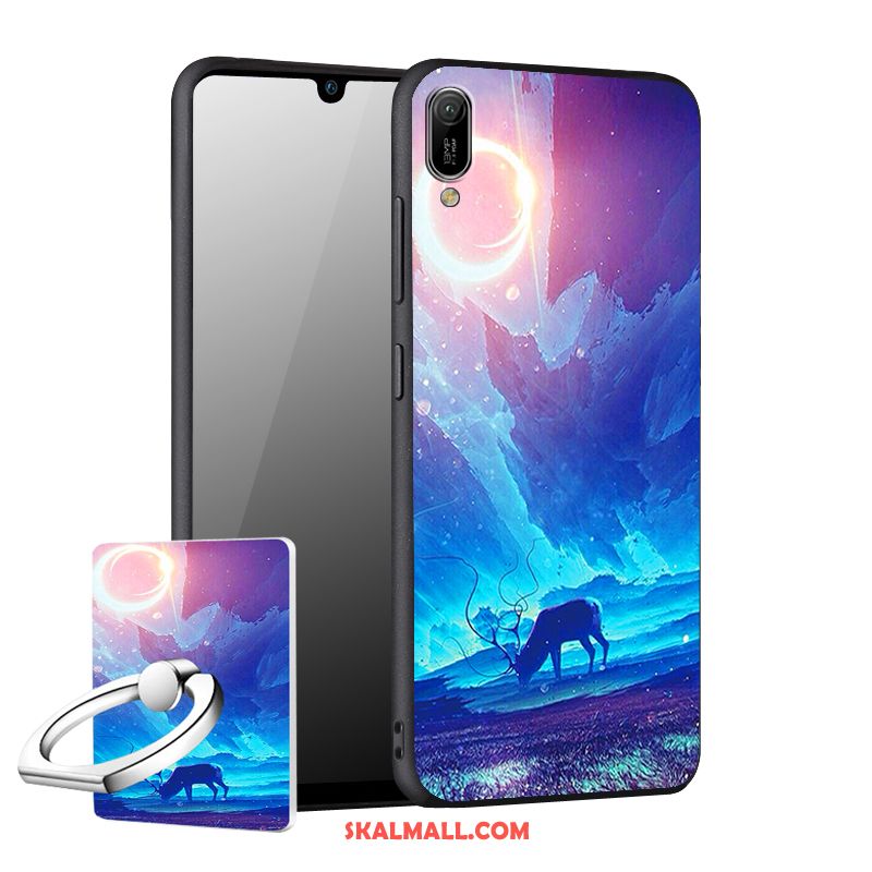 Huawei Y6 2019 Skal Skydd Kreativa Nubuck Mobil Telefon Personlighet Fodral Köpa