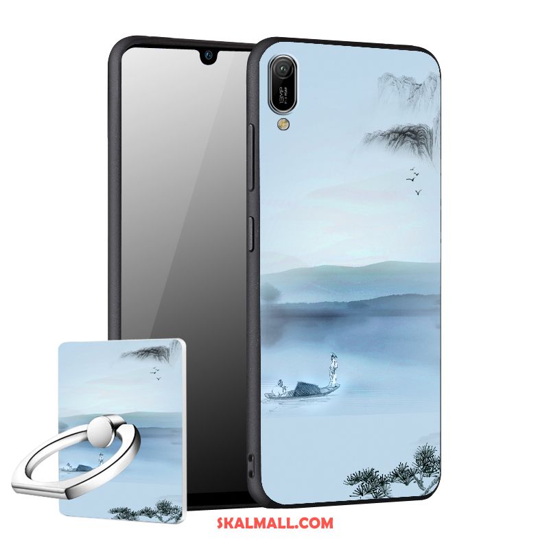 Huawei Y6 2019 Skal Skydd Kreativa Nubuck Mobil Telefon Personlighet Fodral Köpa