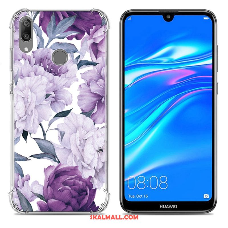 Huawei Y7 2019 Skal Mobil Telefon Fallskydd Pratkvarn Trend Silikon Fodral Rea