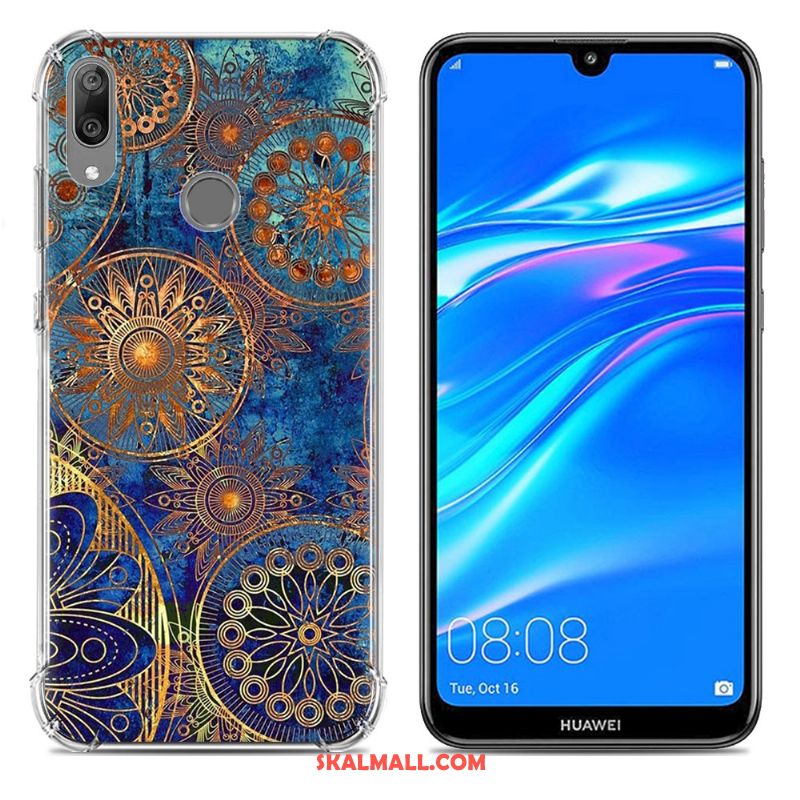 Huawei Y7 2019 Skal Mobil Telefon Fallskydd Pratkvarn Trend Silikon Fodral Rea