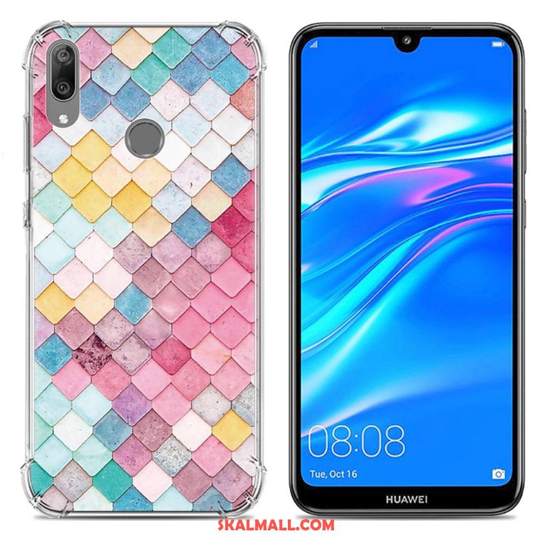 Huawei Y7 2019 Skal Mobil Telefon Fallskydd Pratkvarn Trend Silikon Fodral Rea