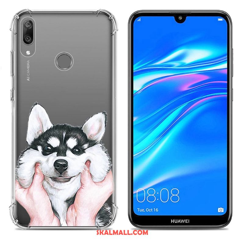 Huawei Y7 2019 Skal Mobil Telefon Fallskydd Pratkvarn Trend Silikon Fodral Rea