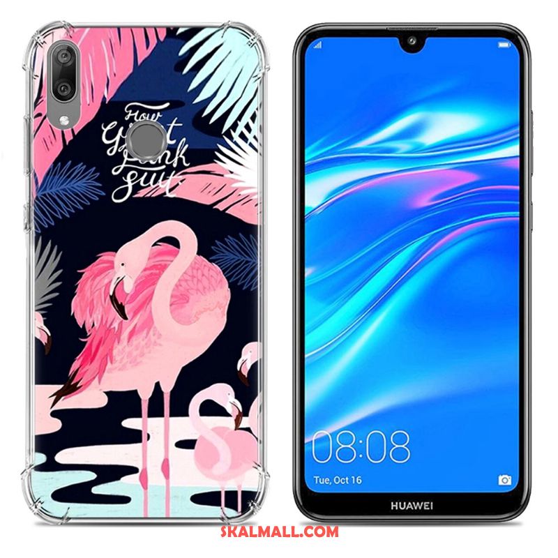 Huawei Y7 2019 Skal Mobil Telefon Fallskydd Pratkvarn Trend Silikon Fodral Rea