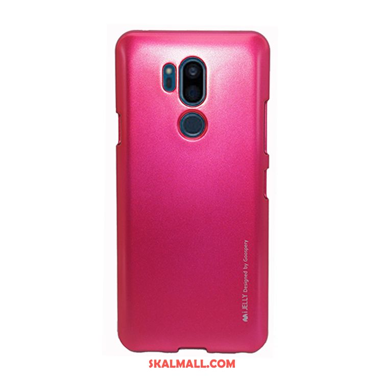 Lg G7 Thinq Skal Mobil Telefon Nubuck Silikon Transparent Metall Billiga