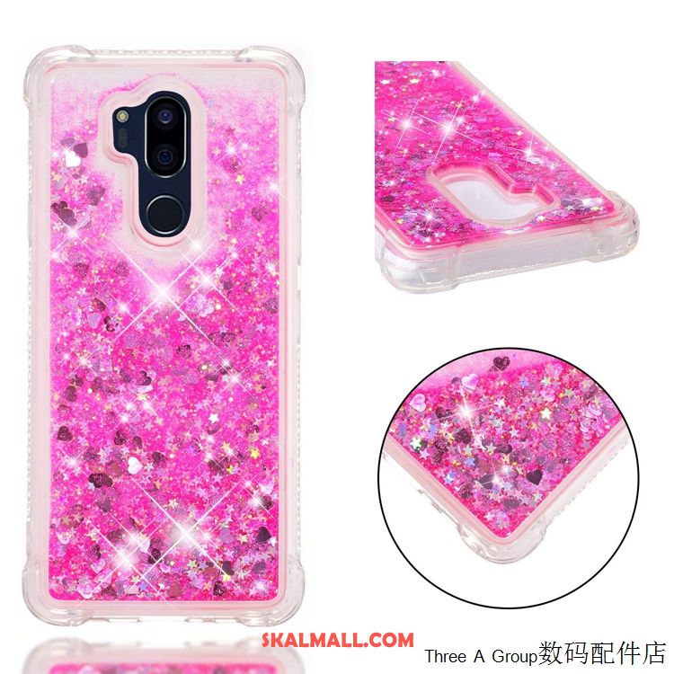 Lg G7 Thinq Skal Rosa Skydd Kvicksand Silikon Mjuk Fodral Butik