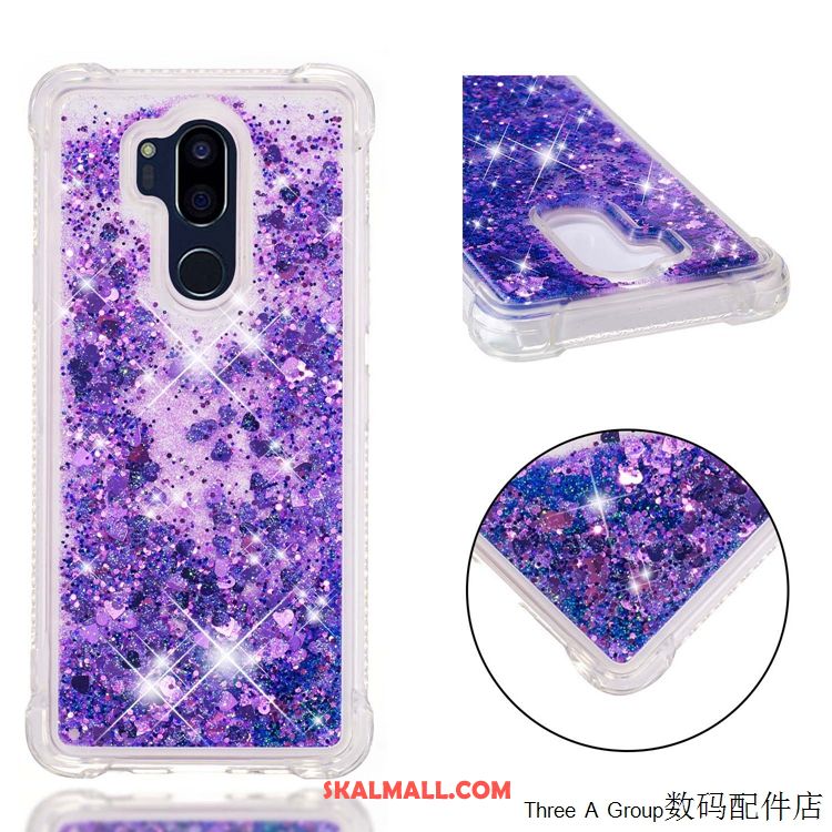 Lg G7 Thinq Skal Rosa Skydd Kvicksand Silikon Mjuk Fodral Butik