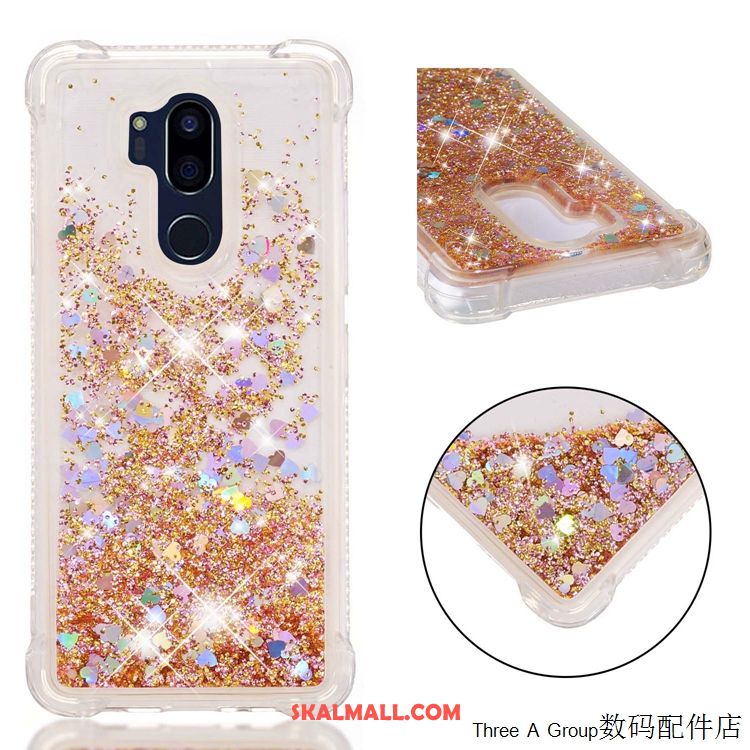 Lg G7 Thinq Skal Rosa Skydd Kvicksand Silikon Mjuk Fodral Butik