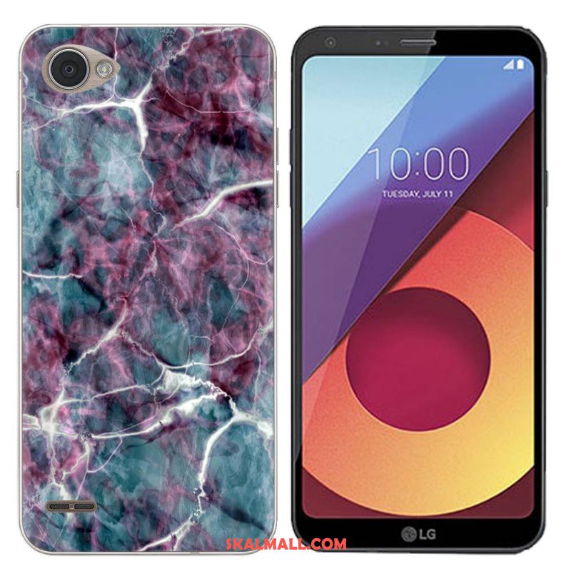 Lg Q6 Skal Stor Rosa Svart Silikon Kreativa Rea