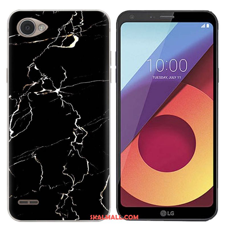 Lg Q6 Skal Stor Rosa Svart Silikon Kreativa Rea