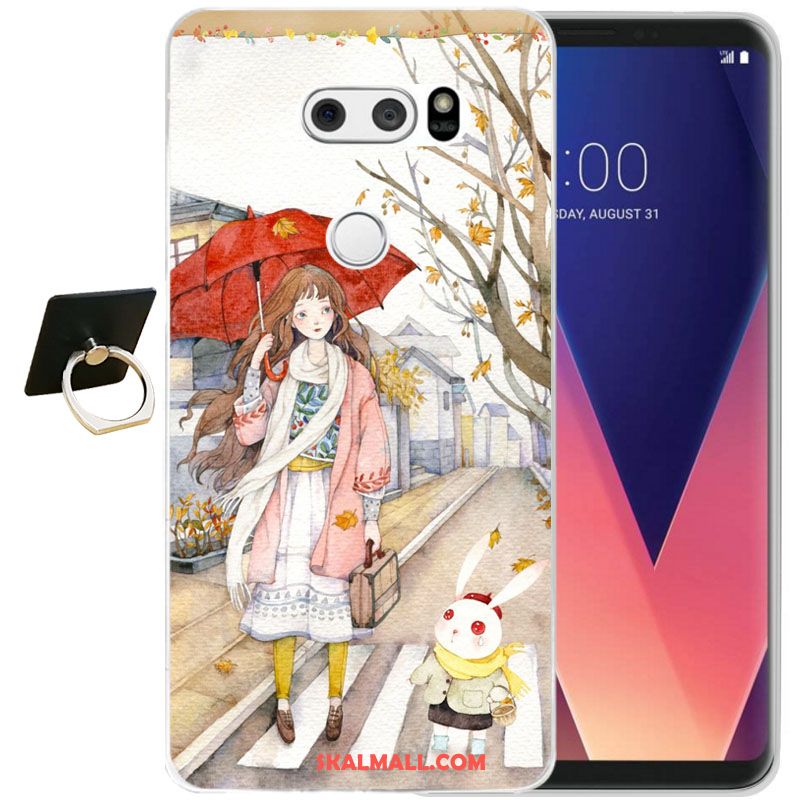 Lg V30 Skal All Inclusive Lättnad Mjuk Fallskydd Transparent På Nätet