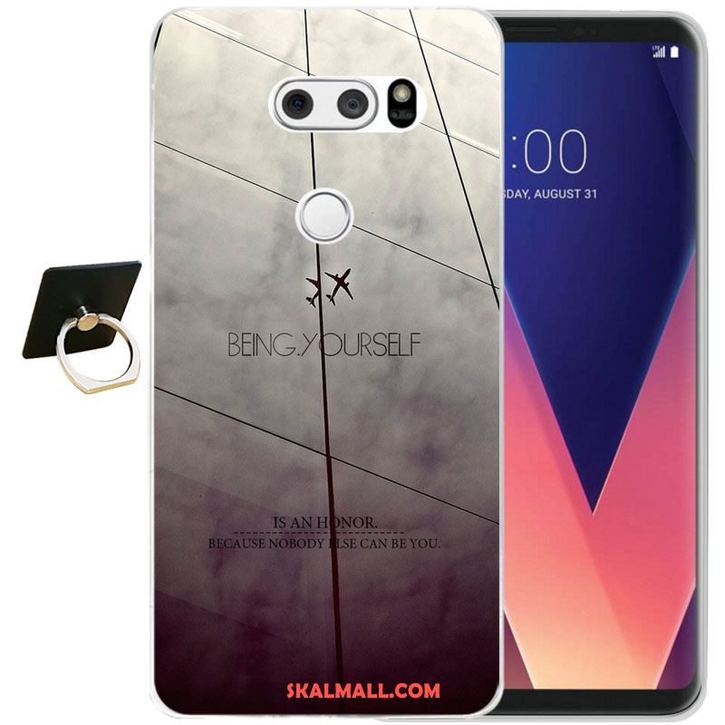 Lg V30 Skal All Inclusive Lättnad Mjuk Fallskydd Transparent På Nätet