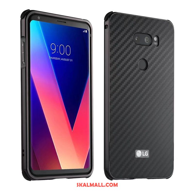 Lg V30 Skal Frame Nubuck Mobil Telefon Fallskydd Grön Billig