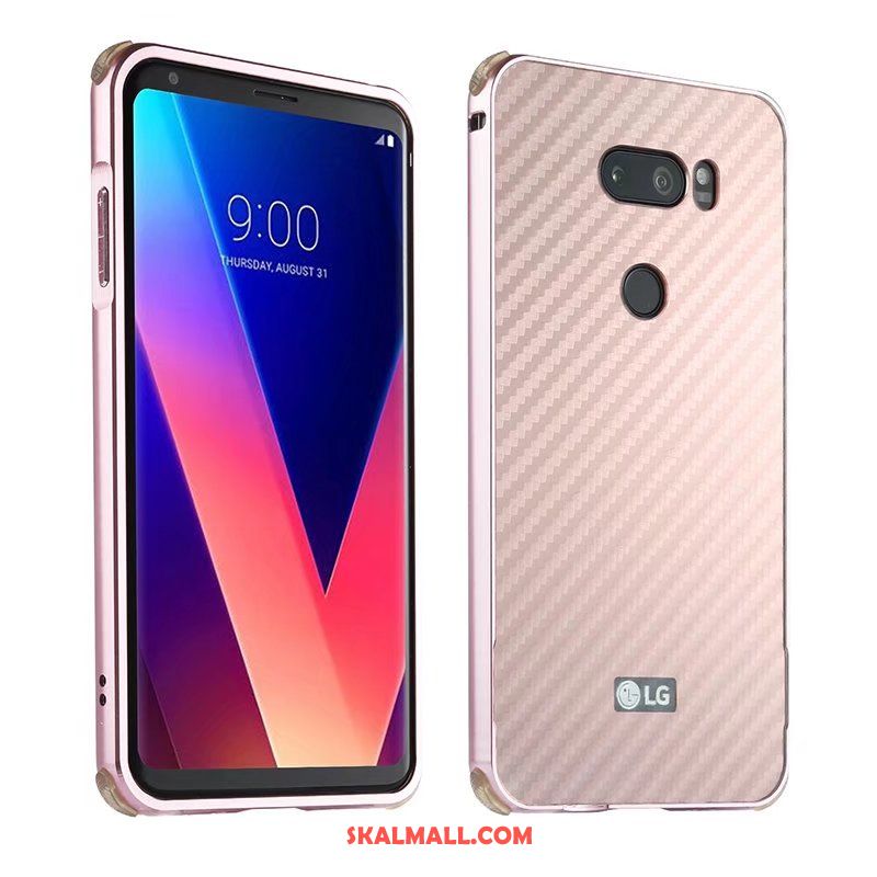 Lg V30 Skal Frame Nubuck Mobil Telefon Fallskydd Grön Billig