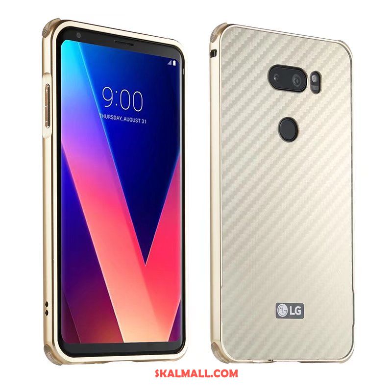 Lg V30 Skal Frame Nubuck Mobil Telefon Fallskydd Grön Billig