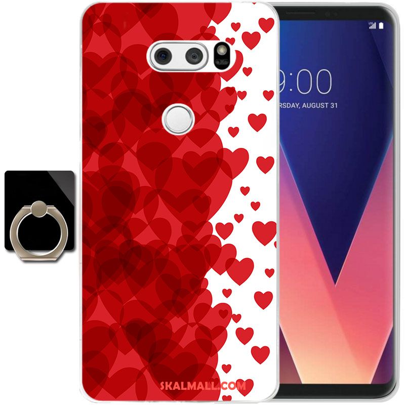 Lg V30 Skal Mjuk Mobil Telefon Fallskydd Gul Tecknat Rea