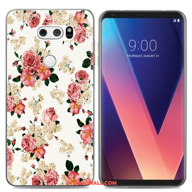 Lg V30 Skal Mjuk Silikon Färg Kyla Pu Fodral Online