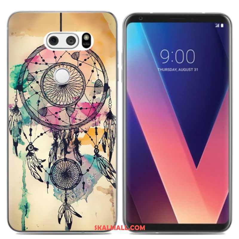 Lg V30 Skal Mjuk Silikon Färg Kyla Pu Fodral Online