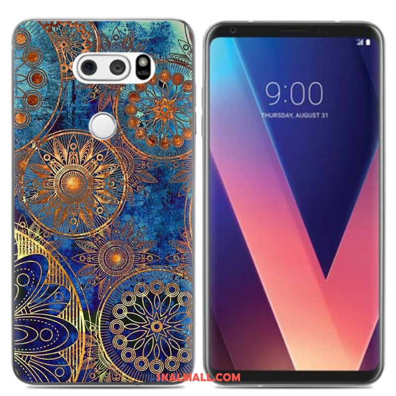 Lg V30 Skal Mjuk Silikon Färg Kyla Pu Fodral Online