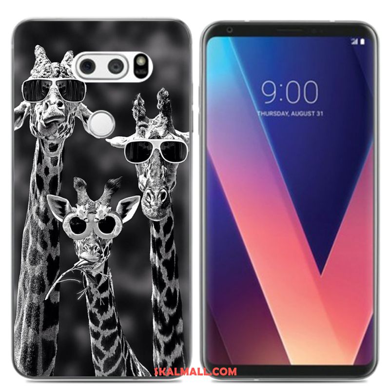 Lg V30 Skal Mjuk Silikon Färg Kyla Pu Fodral Online