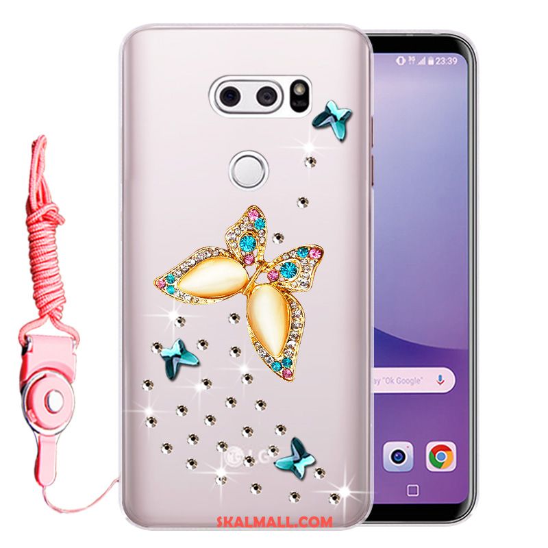 Lg V30 Skal Silikon Strass Mjuk Fallskydd Heta Försäljning Butik