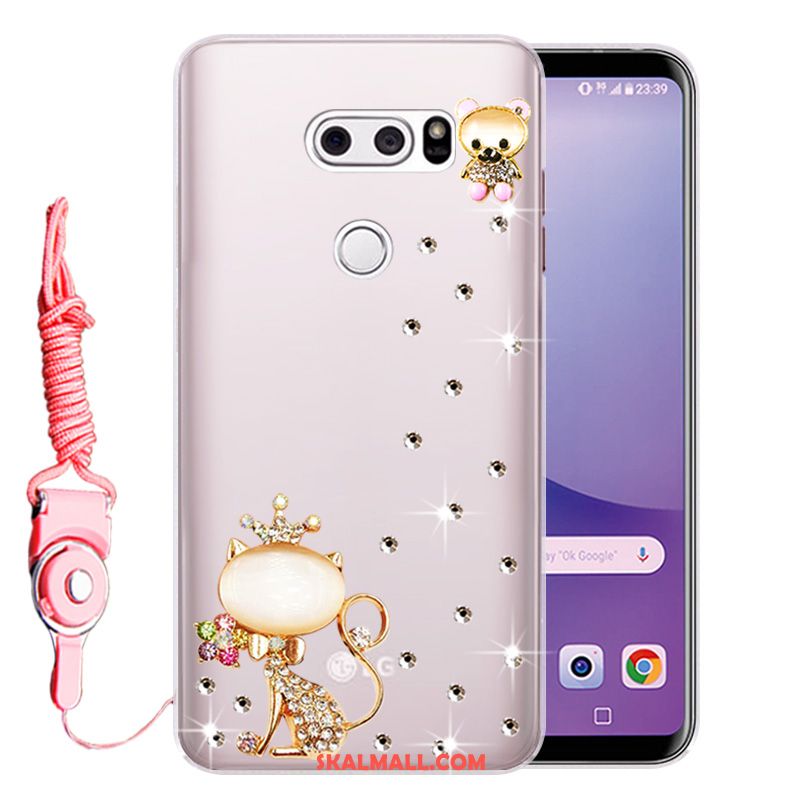 Lg V30 Skal Silikon Strass Mjuk Fallskydd Heta Försäljning Butik