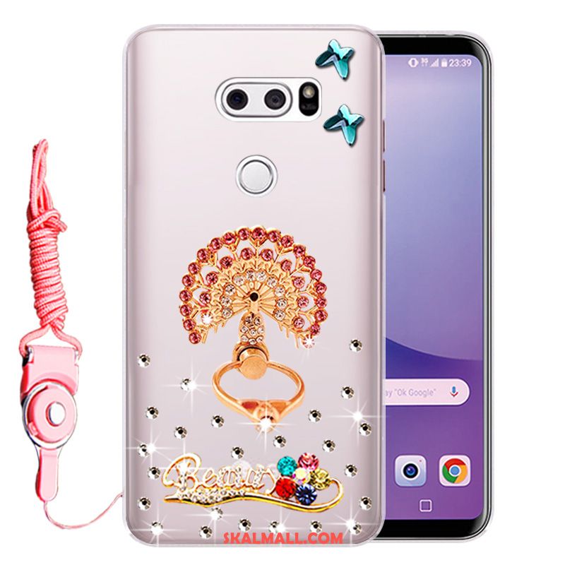 Lg V30 Skal Silikon Strass Mjuk Fallskydd Heta Försäljning Butik