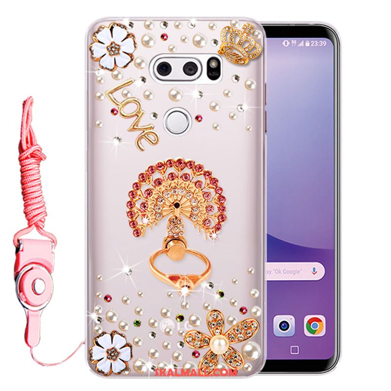 Lg V30 Skal Silikon Strass Mjuk Fallskydd Heta Försäljning Butik