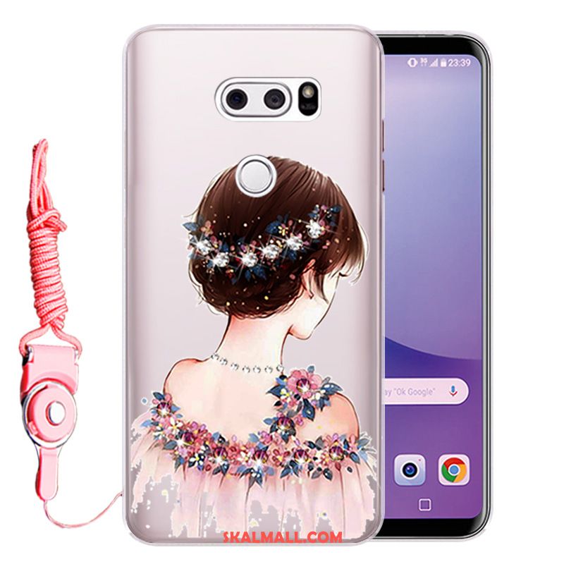 Lg V30 Skal Silikon Strass Mjuk Fallskydd Heta Försäljning Butik