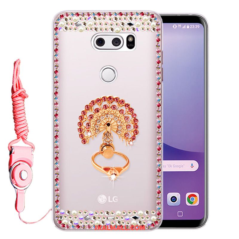 Lg V30 Skal Silikon Strass Mjuk Fallskydd Heta Försäljning Butik