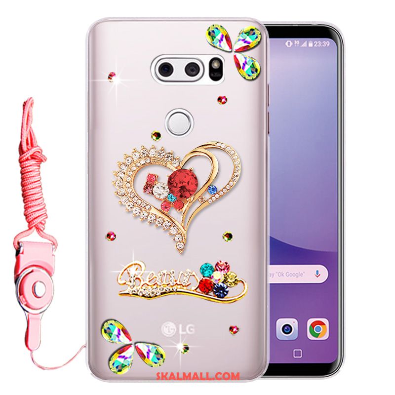 Lg V30 Skal Silikon Strass Mjuk Fallskydd Heta Försäljning Butik