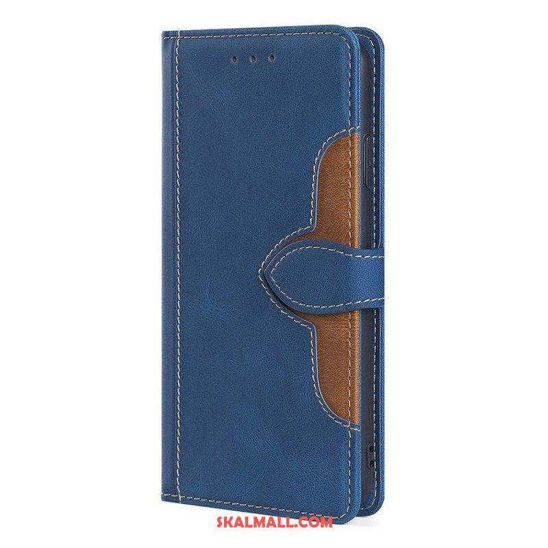 Läderfodral Samsung Galaxy A13 5G / A04s Faux Läder Bicolor Snygg