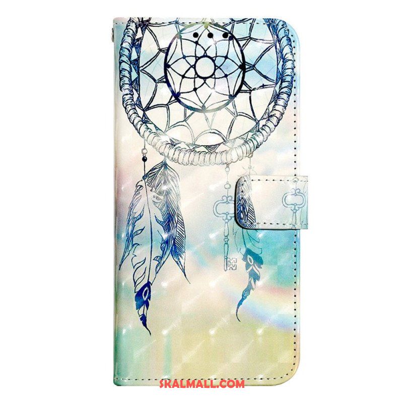 Läderfodral Samsung Galaxy A14 / A14 5G Med Kedjar Strap Dream Catcher