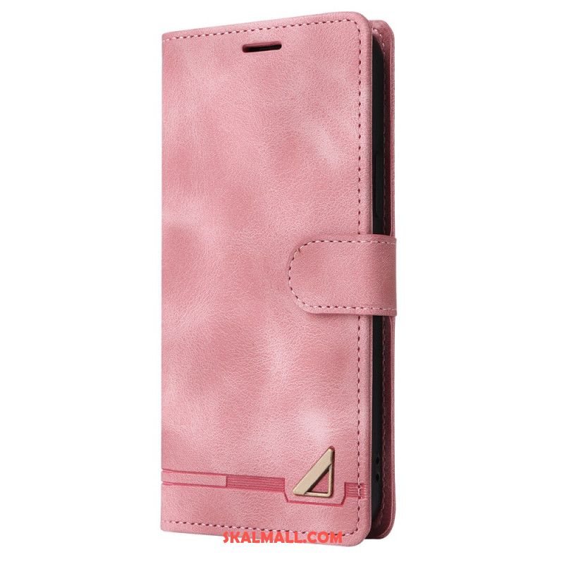 Läderfodral Samsung Galaxy S24 Plus 5g Telefonfodral Stil Mocka Design