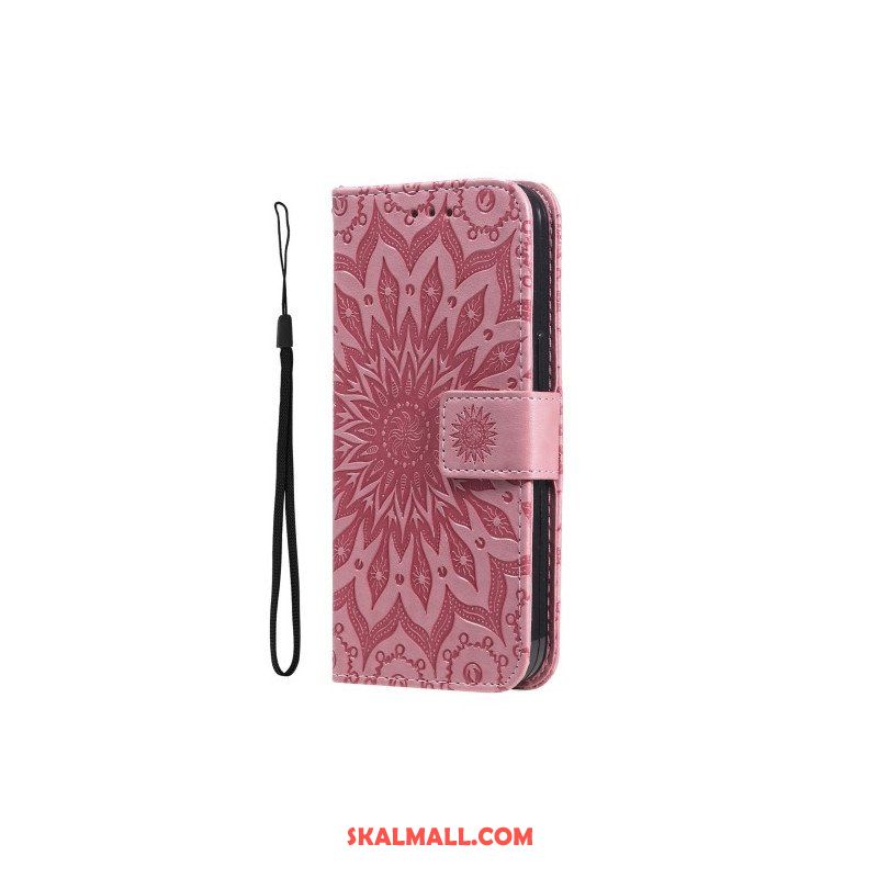 Läderfodral iPhone 15 Plus Mandala Sön