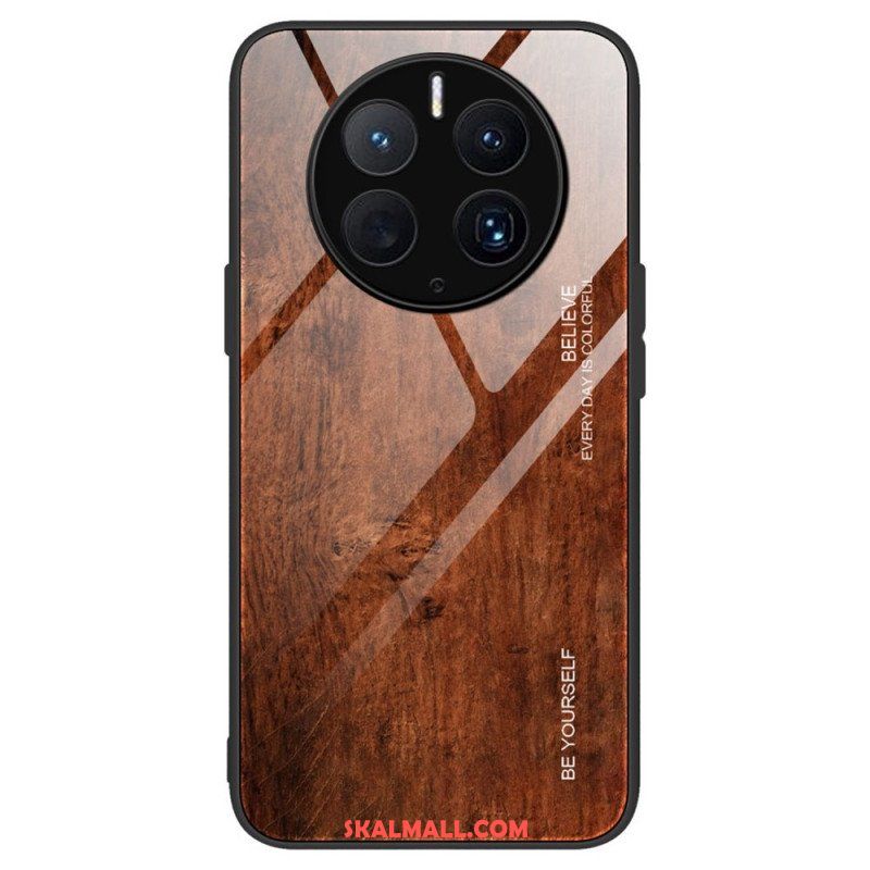 Mobilskal Huawei Mate 50 Pro Trädesign Härdat Glas