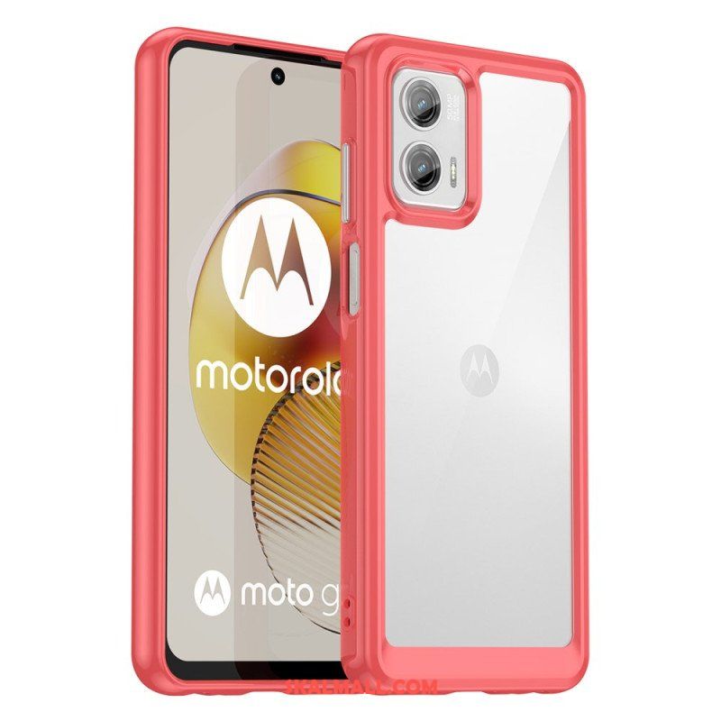 Mobilskal Moto G73 5G Transparent Hybrid