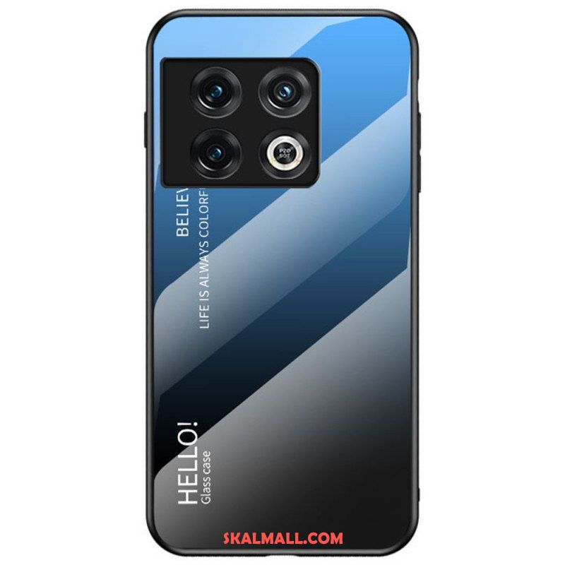 Mobilskal OnePlus 10 Pro 5G Härdat Glas Hej