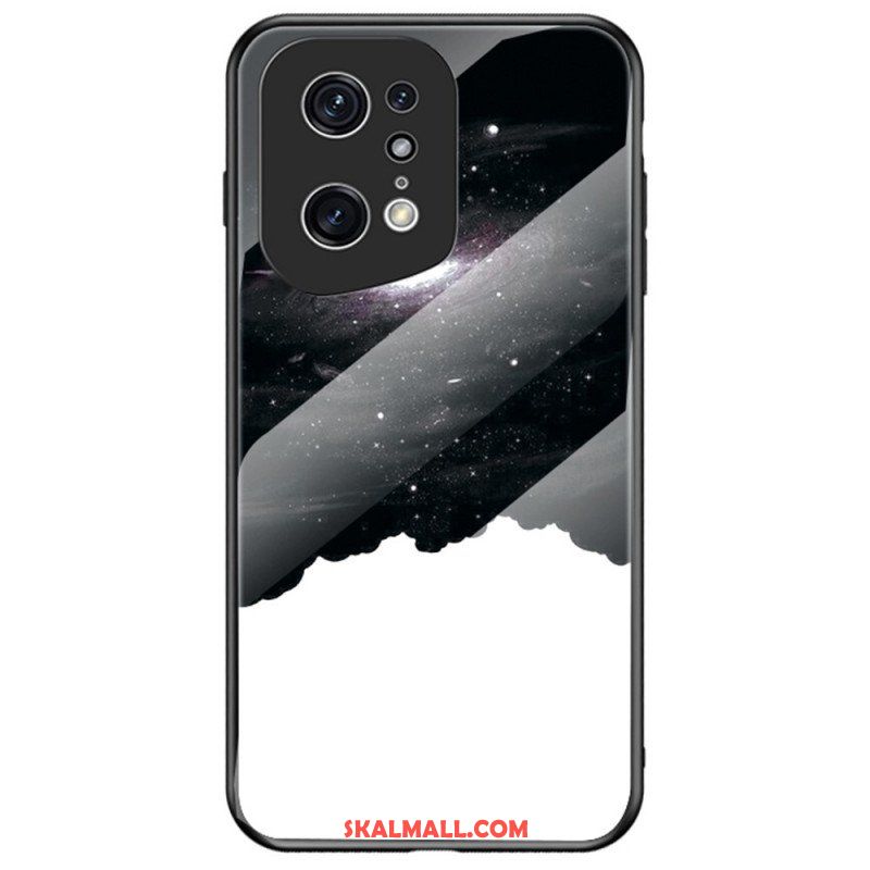 Mobilskal Oppo Find X5 Pro Marmor Härdat Glas