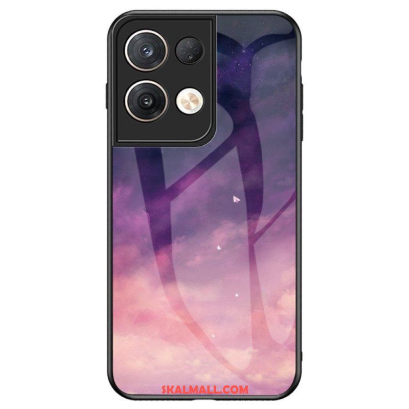 Mobilskal Oppo Reno 8 Pro Mönster I Härdat Glas