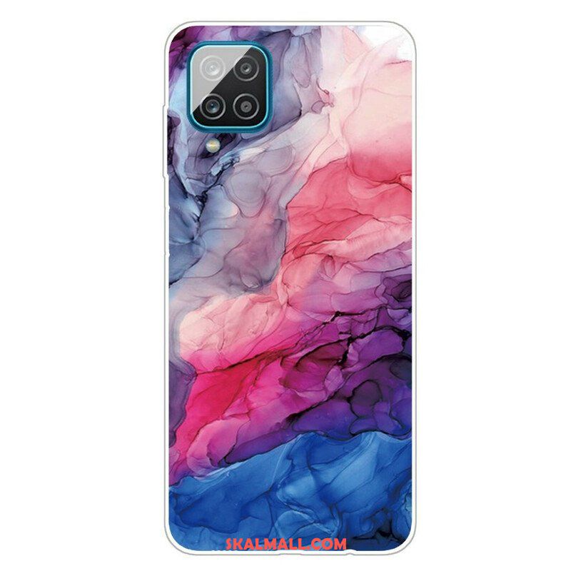 Mobilskal Samsung Galaxy M12 / A12 Färgad Marmor