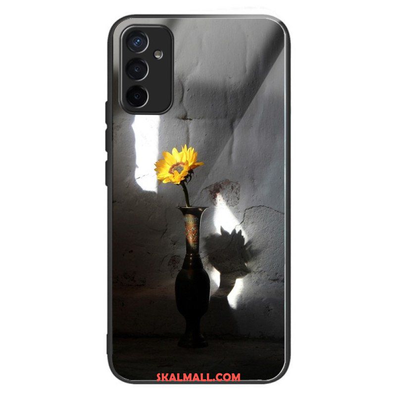 Mobilskal Samsung Galaxy M13 Solblommor Härdat Glas