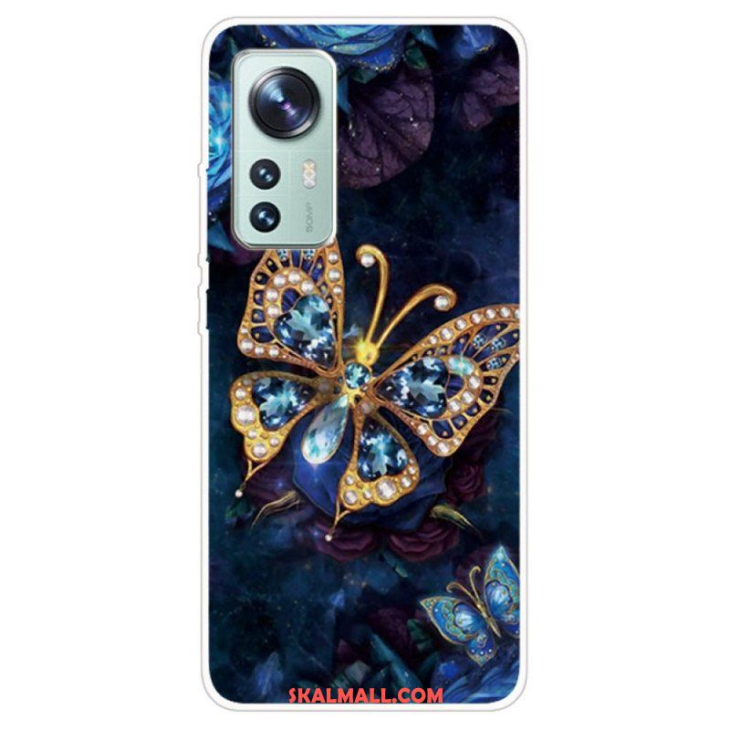 Mobilskal Xiaomi 12 / 12X Enchanted Butterfly Silikon